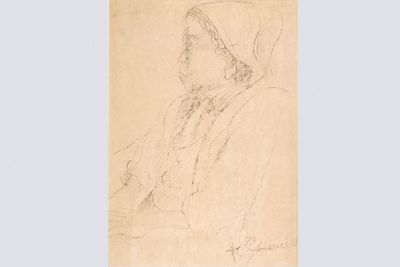 山内龍雄作「母の肖像」