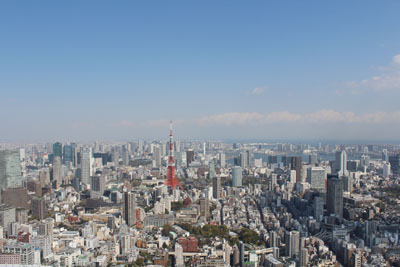 六本木ヒルズ屋上から