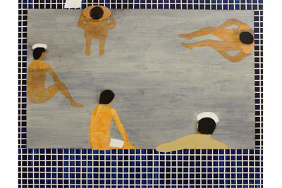 麻生知子のタイル風呂