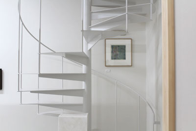 山内龍雄芸術館の螺旋階段