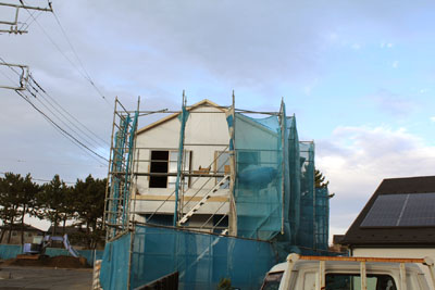 芸術館の隣の新築住宅