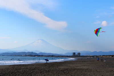 富士山と凧
