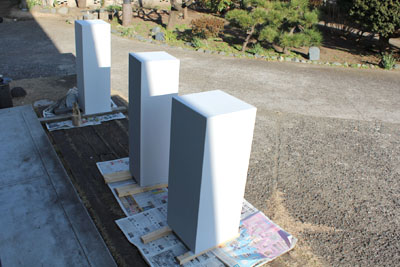 山内龍雄芸術館の展示台