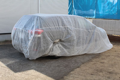 山内龍雄芸術館の車