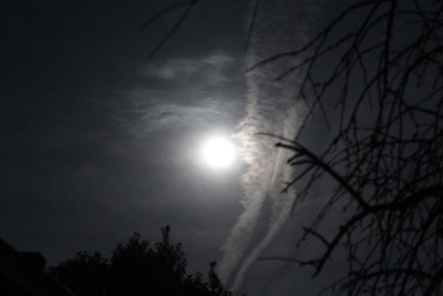 山内龍雄芸術館から見える月