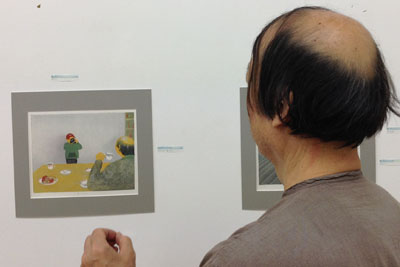 若木くるみの木版画