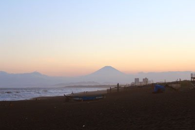 湘南の海の富士山