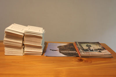 芸術館の案内状発送作業