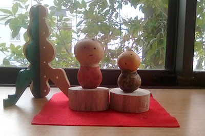 大村さんのお宅の瓢箪人形