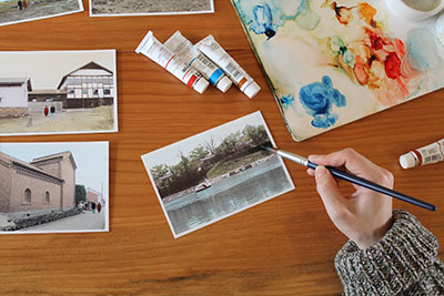 ワタリドリ計画彩色作業