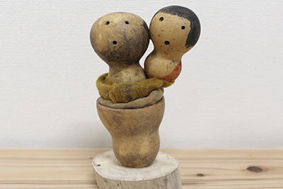 夫婦瓢箪こけし
