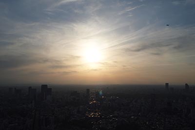 六本木ヒルズ屋上からの眺め