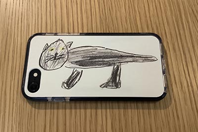 クロのスマホケース